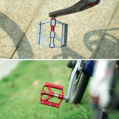 Skorter | PROMEND PD-M88 1 Pair Mountain Bicycle Aluminum Alloy 3-Bearings Pedals (Titanium Color)