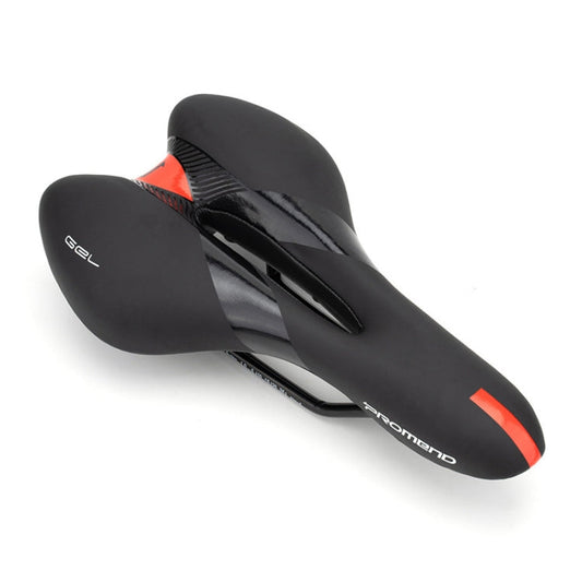 Skorter | PROMEND SD-567 Hollow Breathable Silicone Racing Bicycle Saddle(Black Red)