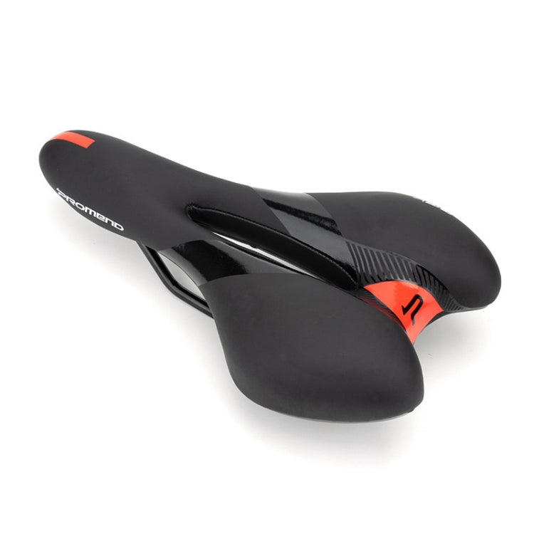 Skorter | PROMEND SD-567 Hollow Breathable Silicone Racing Bicycle Saddle(Black Red)