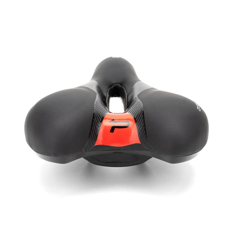 Skorter | PROMEND SD-567 Hollow Breathable Silicone Racing Bicycle Saddle(Black Red)
