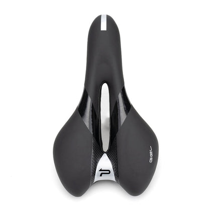 Skorter | PROMEND SD-567 Hollow Breathable Silicone Racing Bicycle Saddle(Black White)