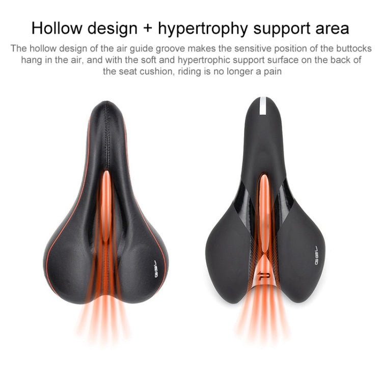 Skorter | PROMEND SD-567 Hollow Breathable Silicone Racing Bicycle Saddle(Black White)