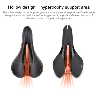 Skorter | PROMEND SD-567 Hollow Breathable Silicone Racing Bicycle Saddle(Black White)