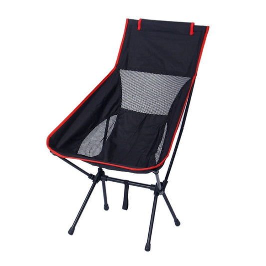 Skorter | Large Outdoor Camping Leisure Beach Portable Folding Chair (Black)