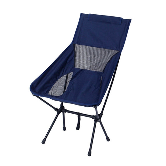 Skorter | Large Outdoor Camping Leisure Beach Portable Folding Chair (Navy Blue)