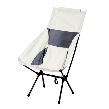 Skorter | Large Outdoor Camping Leisure Beach Portable Folding Chair (White)