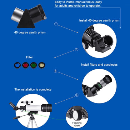 Skorter | WR852 16x/66x70 High Definition High Times Astronomical Telescope with Tripod