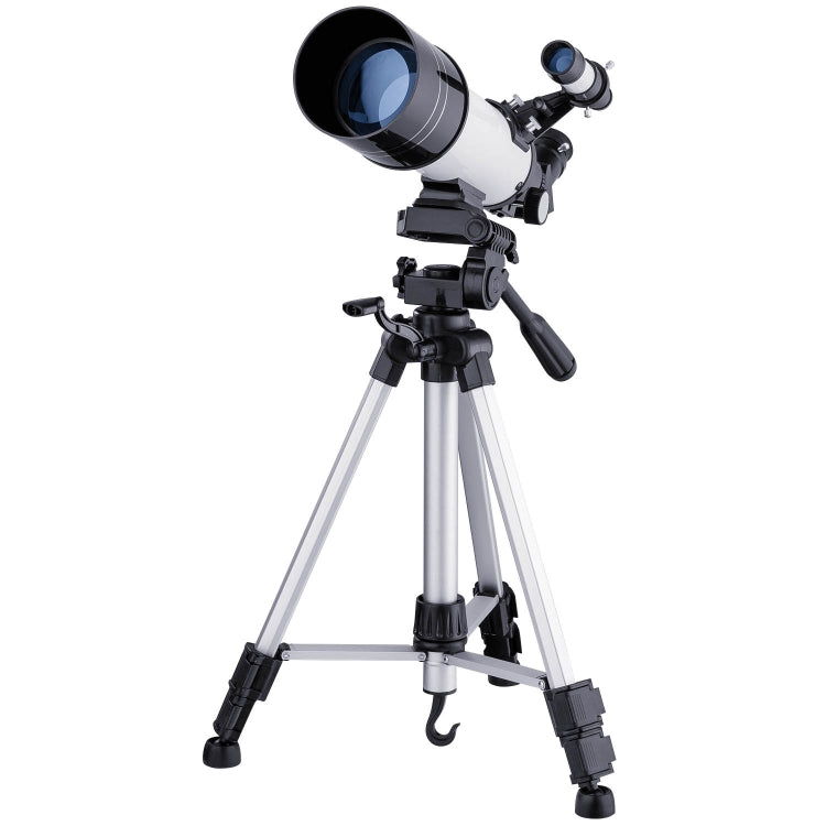 Skorter | WR852-3 16x/66x70 High Definition High Times Astronomical Telescope with Tripod & Phone Fixing Clip & Moon Filter(White)
