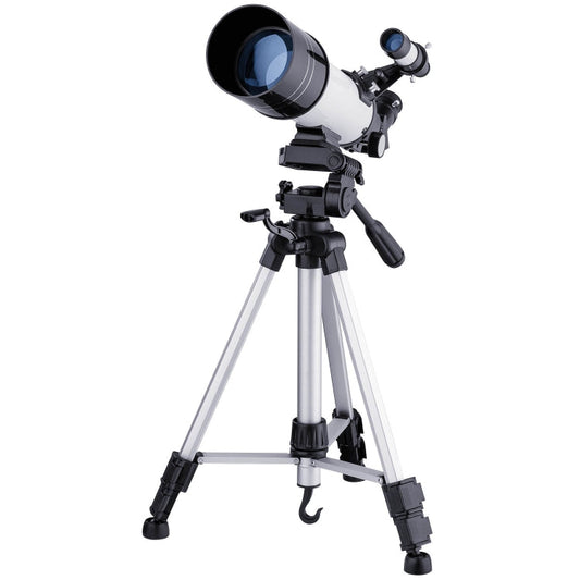 Skorter | WR852-3 16x/66x70 High Definition High Times Astronomical Telescope with Tripod & Phone Fixing Clip & Moon Filter(White)
