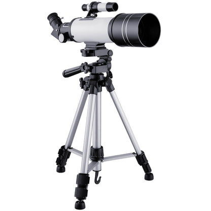 Skorter | WR852-3 16x/66x70 High Definition High Times Astronomical Telescope with Tripod & Phone Fixing Clip & Moon Filter(White)