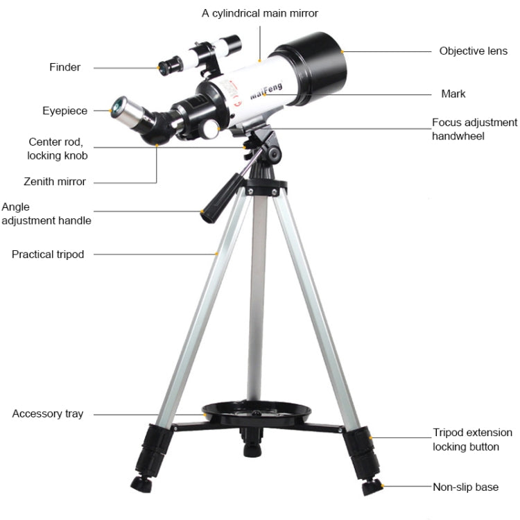 Skorter | Maifeng40070 233x70 High Definition High Times Astronomical Telescope with Tripod