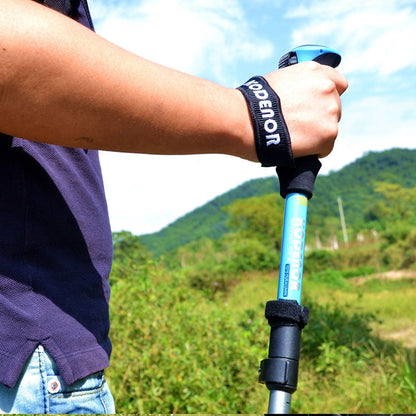 Skorter | 125cm Adjustable Portable Outdoor Aluminum Alloy Trekking Poles Stick(Blue)