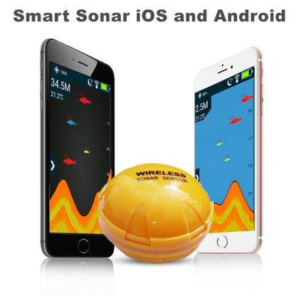 Skorter | Bluetooth Fish Detector 125KHz Sonar Sensor 0.6-36m Depth Locator Fishes Finder Alarm for iOS & Android Mobile Phones