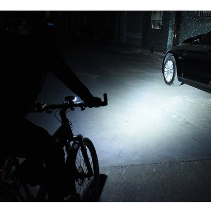 Skorter | 350LM USB Charging Waterproof Snap-on Bicycle Headlight with Speaker & Stopwatch Function (Black)