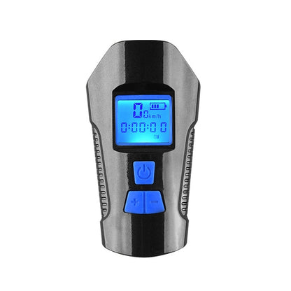 Skorter | 350LM USB Charging Waterproof Snap-on Bicycle Headlight with Speaker & Stopwatch Function (Blue)
