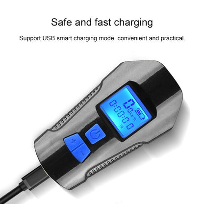 Skorter | 350LM USB Charging Waterproof Snap-on Bicycle Headlight with Speaker & Stopwatch Function (Blue)