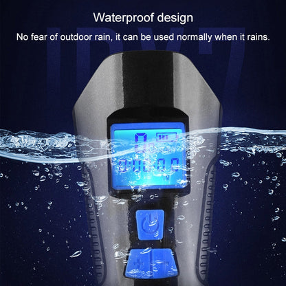 Skorter | 350LM USB Charging Waterproof Snap-on Bicycle Headlight with Speaker & Stopwatch Function (Blue)