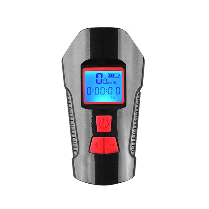 Skorter | 350LM USB Charging Waterproof Snap-on Bicycle Headlight with Speaker & Stopwatch Function (Red)