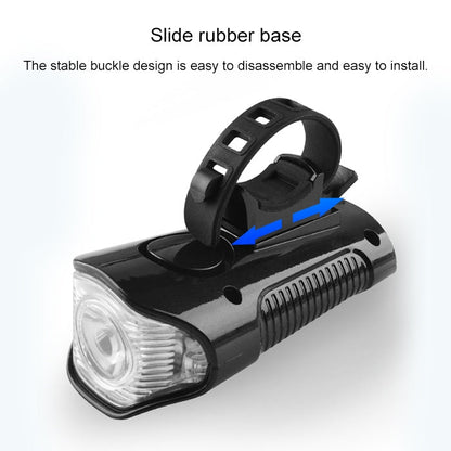 Skorter | 350LM USB Charging Waterproof Snap-on Bicycle Headlight with Speaker & Stopwatch Function (Red)