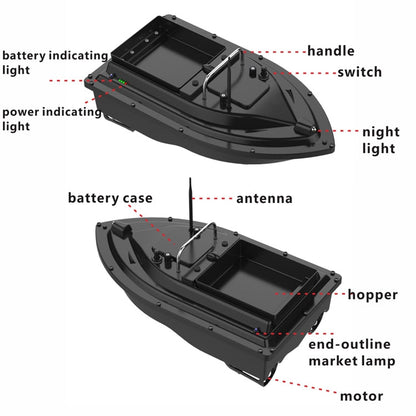 Skorter | D16 Smart RC Fishing Bait Boat 2kg Load 500M