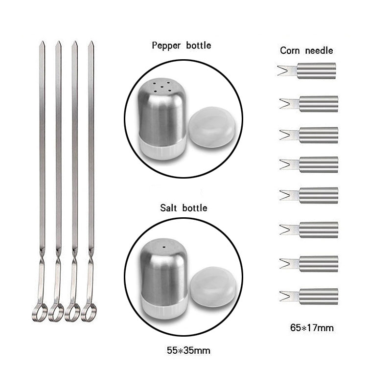 Skorter | 18 in 1 Outdoor Tableware Set Camping Barbecue Tableware Picnic Tool Set with Thermometer