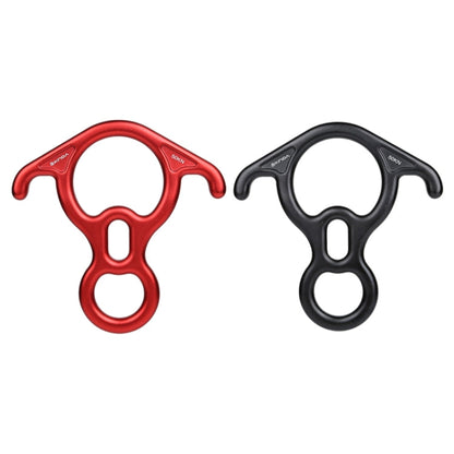 Skorter | XINDA XD8602 Climbing Rescue Figure 8 Descender with Bent-ear Rappelling Gear Belay Device(Red)