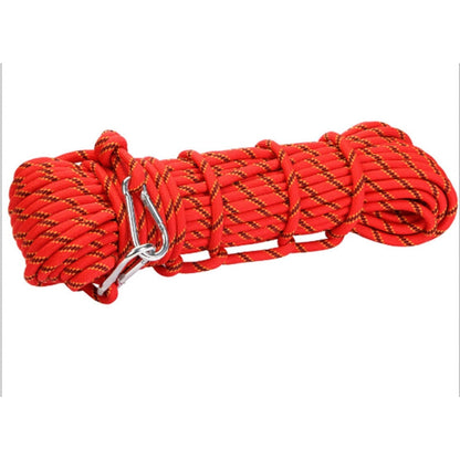 Skorter | Climbing Auxiliary Rope Static Rope Safety Rescue Rope, Length: 15m Diameter: 10mm(Red)