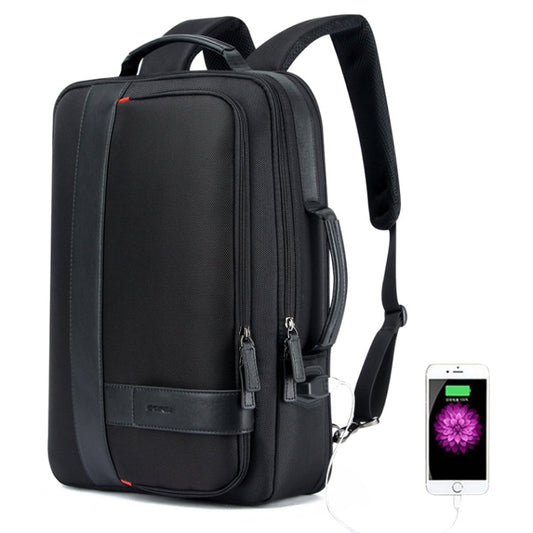 Skorter | Bopai 751-006561 Large Capacity Business Casual Breathable Laptop Backpack with External USB Port, Size: 29 x 16 x 44 cm (Black)