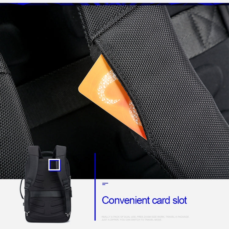 Skorter | Bopai 751-006561 Large Capacity Business Casual Breathable Laptop Backpack with External USB Port, Size: 29 x 16 x 44 cm (Black)