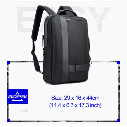Skorter | Bopai 751-006561 Large Capacity Business Casual Breathable Laptop Backpack with External USB Port, Size: 29 x 16 x 44 cm (Black)