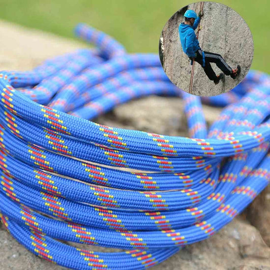 Skorter | XINDA XD-S9804 Climbing Auxiliary Rope Static Rope Safety Rescue Rope, Length: 20m Diameter: 10mm(Blue)
