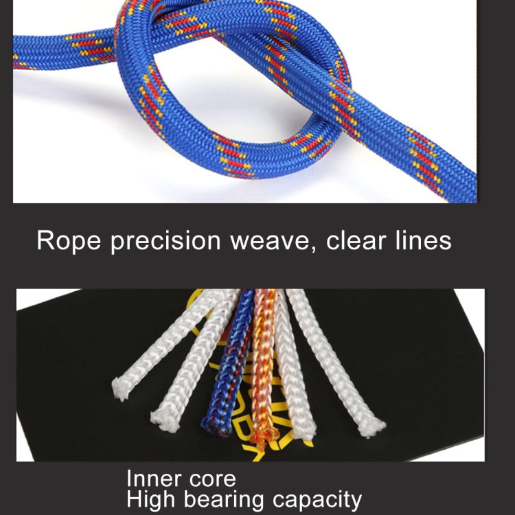Skorter | XINDA XD-S9804 Climbing Auxiliary Rope Static Rope Safety Rescue Rope, Length: 20m Diameter: 10mm(Blue)