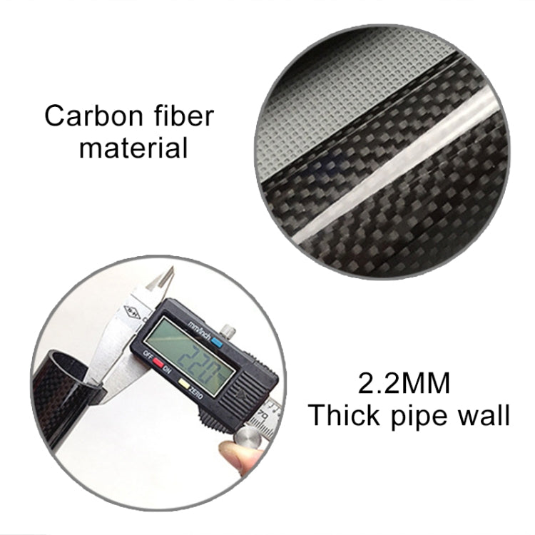 Skorter | TOSEEK 3K Carbon Fiber Mountain Bike Road Bike Bicycle Seat Tube Seatpost Seat Fitting Seat Pole Bicycle Fittings, Size: 27.2x400mm
