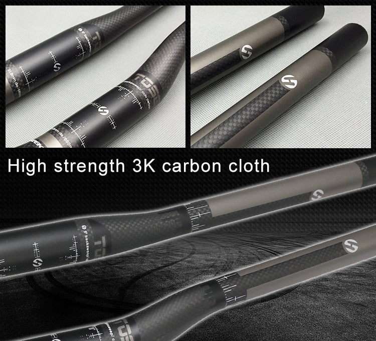 Skorter | TOSEEK Full Carbon Fiber Road Bike Bent Handlebar, Size: 640mm (Matte)