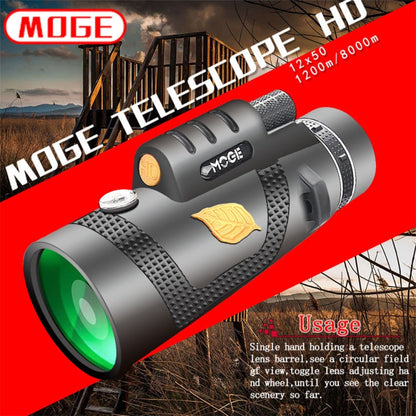 Skorter | Moge 12x50 Professional HD Monocular Night Vision Telescope With Tripod