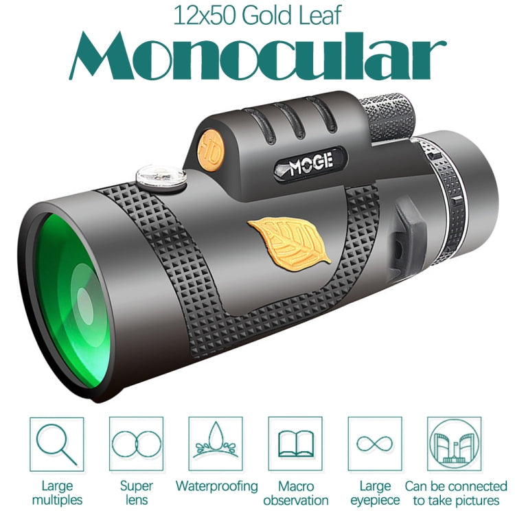 Skorter | Moge 12x50 Professional HD Monocular Night Vision Telescope With Tripod