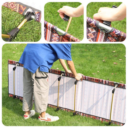 Skorter | Outdoor Folding Camping Mat Single Bed Portable Aluminium Alloy Sleeping Bed, Size: 180x61x14cm (Blue)
