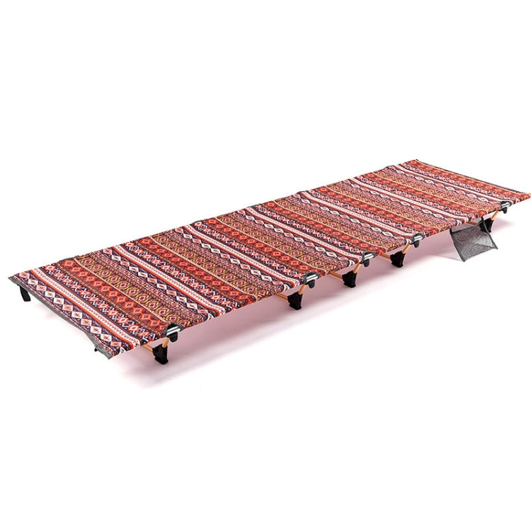 Skorter | Outdoor Folding Camping Mat Single Bed Portable Aluminium Alloy Sleeping Bed, Size: 180x61x14cm (Red)