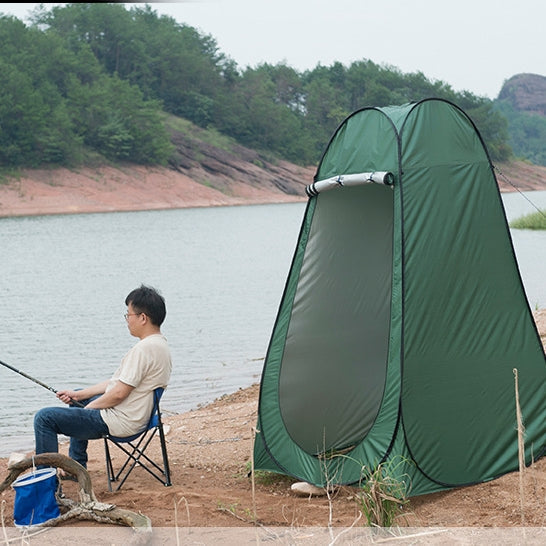 Skorter | Clothes Changing Bathing Tent with Window, Single, Size: 190x120x120cm (Blue)