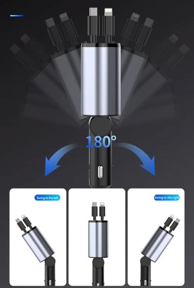 Skorter | in 1 Retractable 120W Fast Car Charger