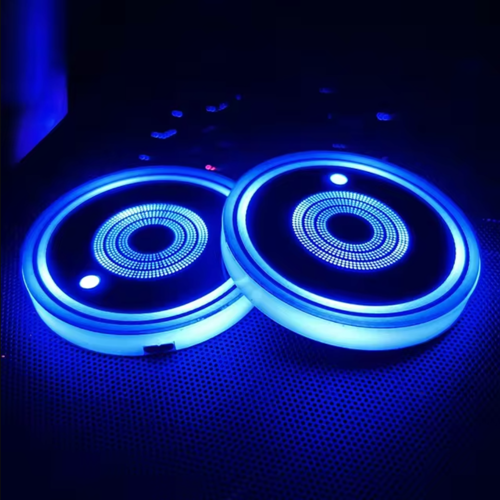 Skorter | Colors LED Car Cup Lights 2 PCS Set