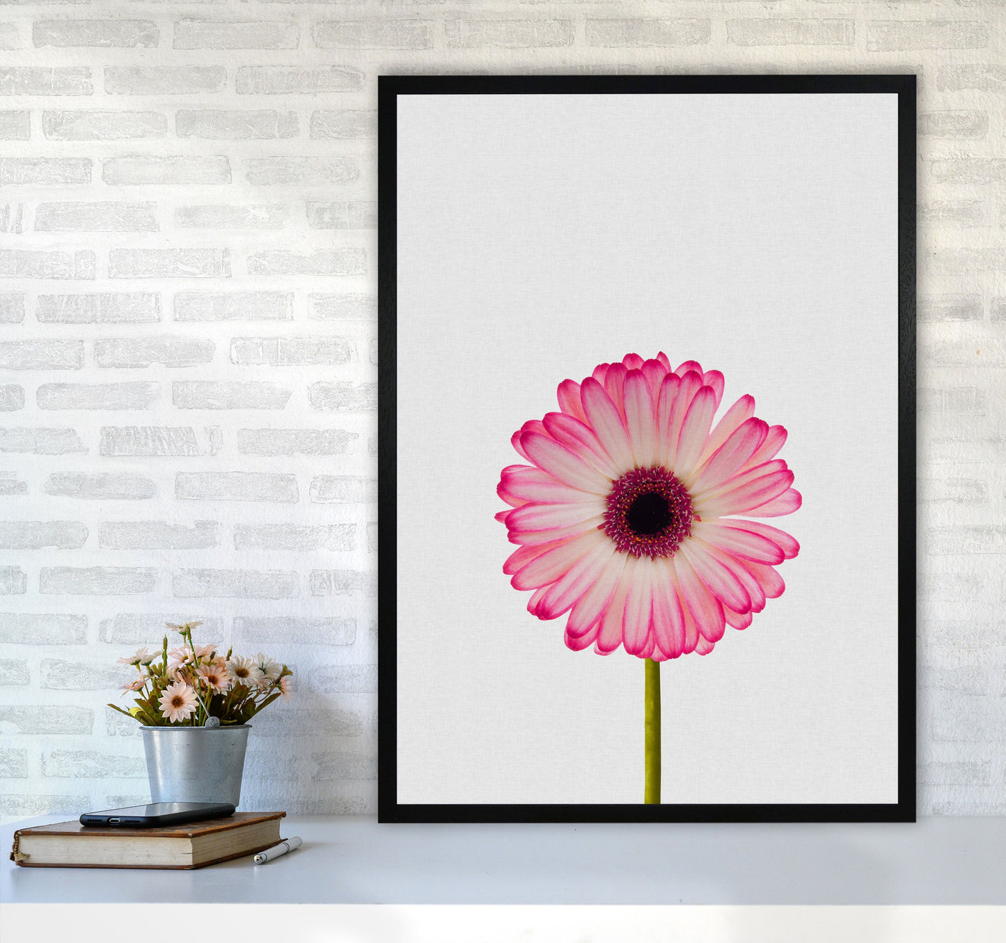 Skorter | Daisy Still Life Print By Orara Studio, Framed Botanical & Nature Art Print