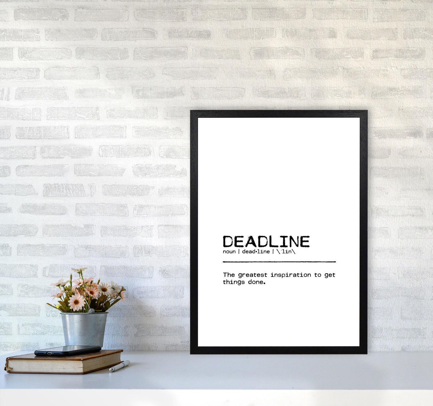 Skorter | Frist Inspiration Definition Quote Print By Orara Studio