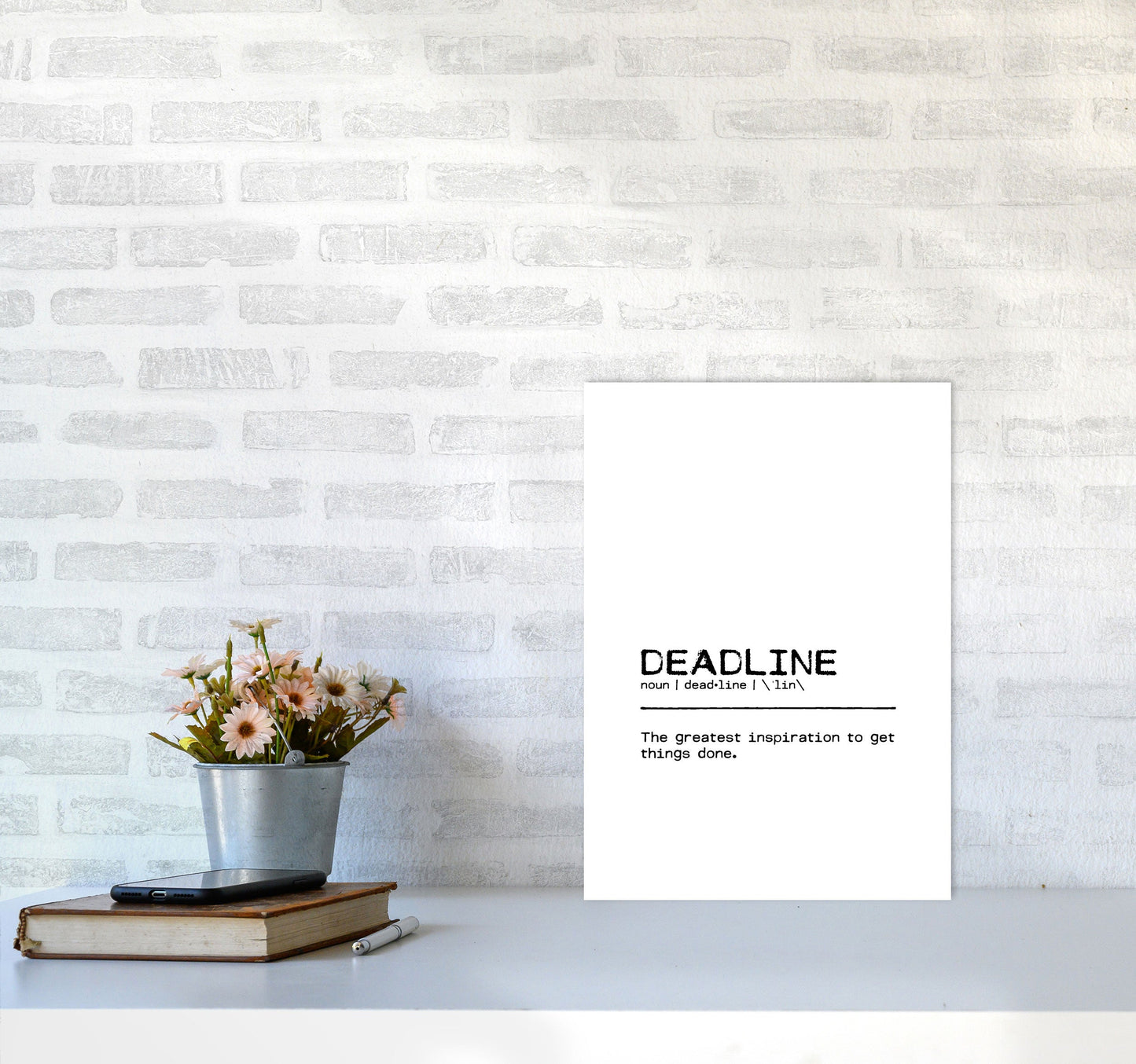 Skorter | Frist Inspiration Definition Quote Print By Orara Studio