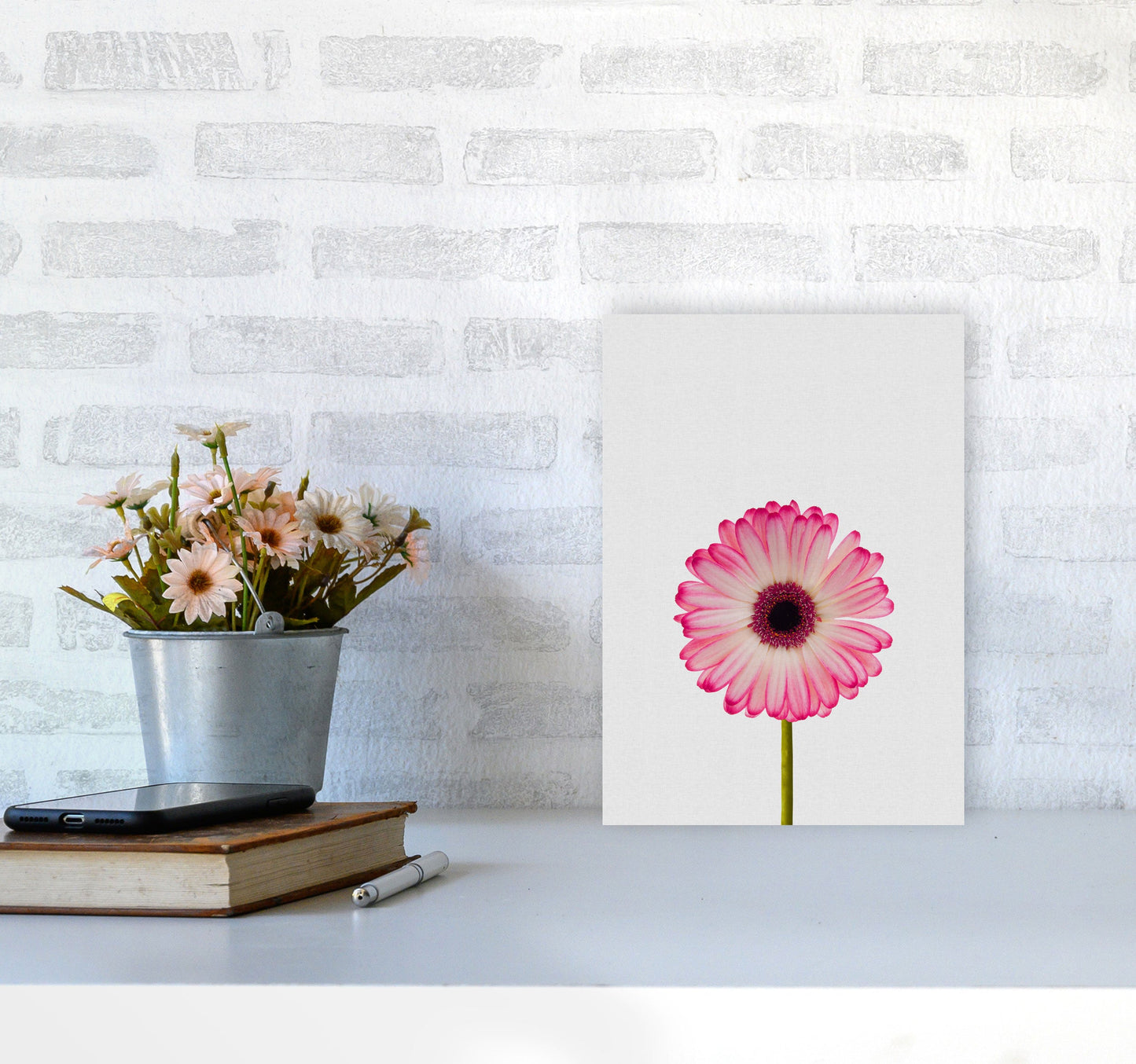 Skorter | Daisy Still Life Print By Orara Studio, Framed Botanical & Nature Art Print