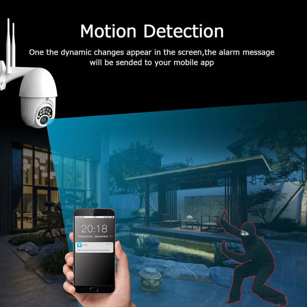 Skorter | Cloud Storage Wireless PTZ Wireless Camera with 32GB Adata Micro SD Card