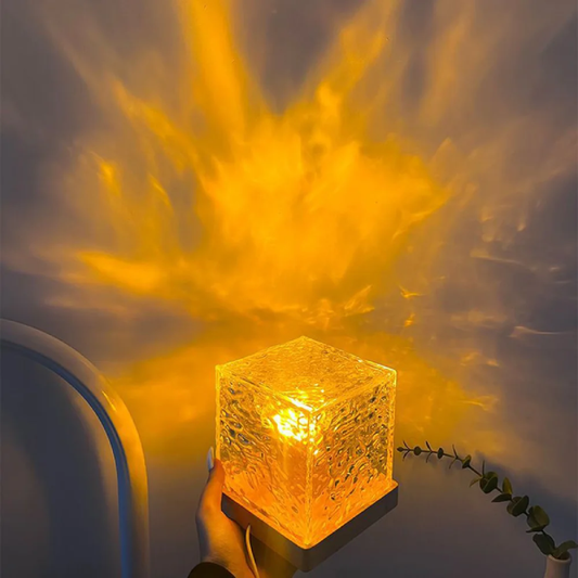 Skorter | Night light projector with fascinating wave effects – Calming LED lamp for relaxation and a peaceful atmosphere