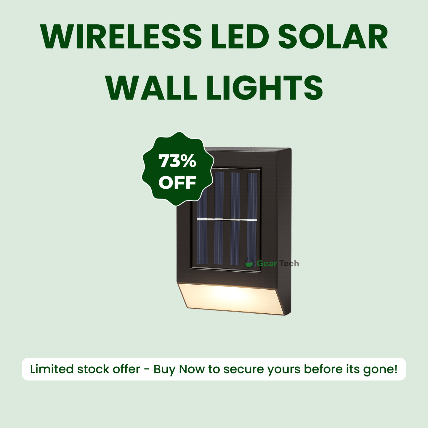 Skorter | Wireless LED Solar Wall Lights - Outdoor Garden Lighting for Pathways & Patios, Energy-Efficient & Weather-Resistant