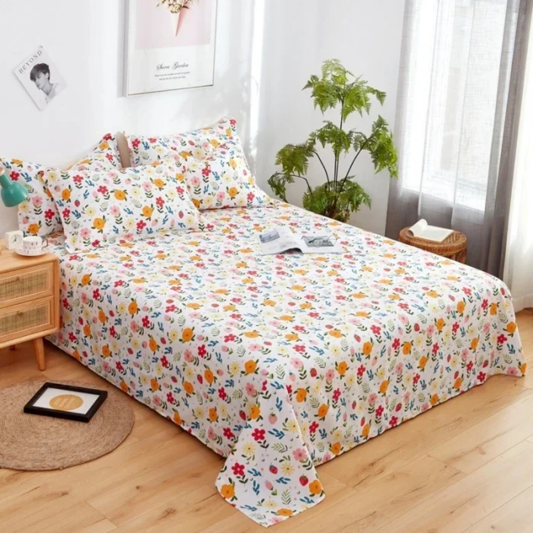 Skorter | Olira Cotton Bed Cover – Soft, Breathable Comfort