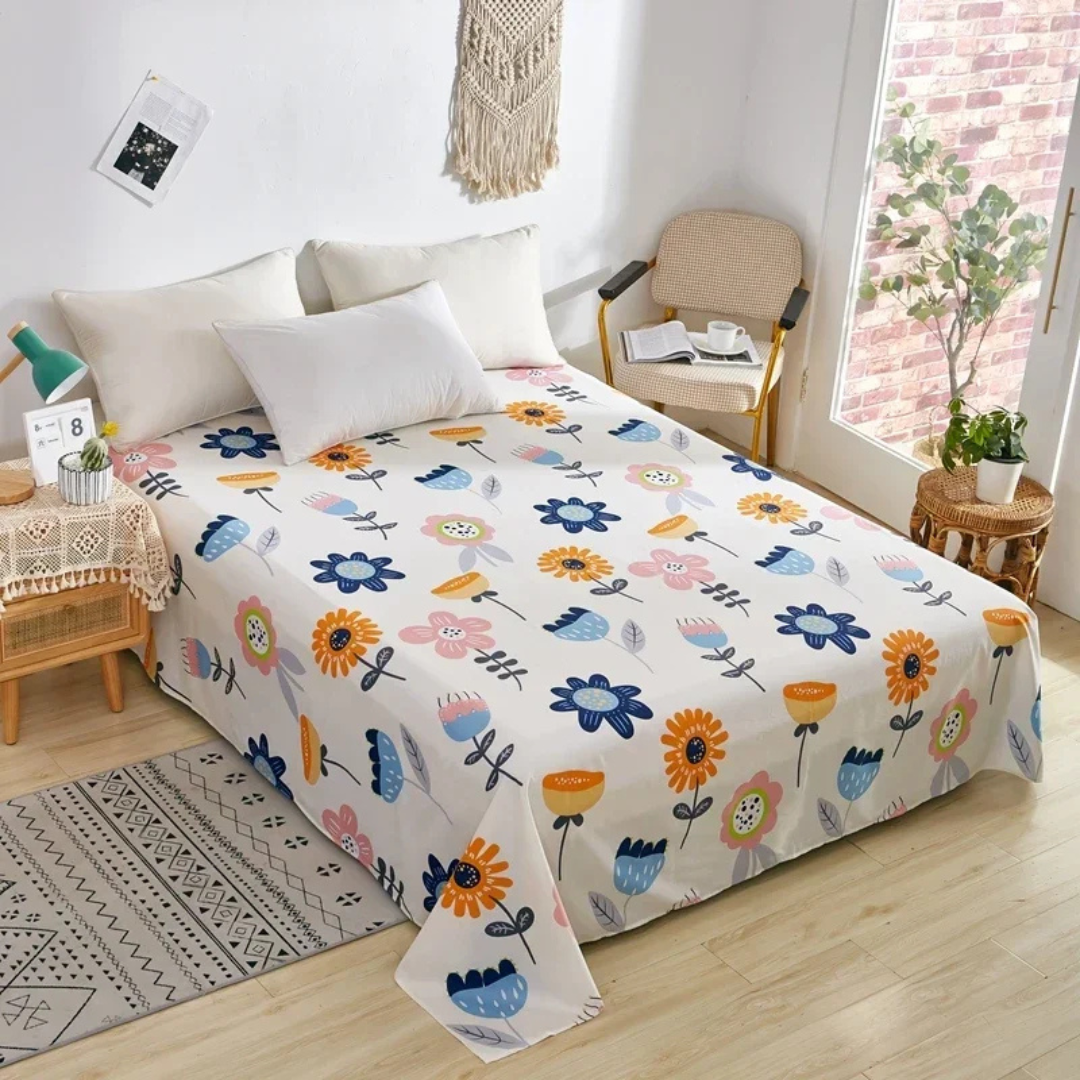 Skorter | Olira Cotton Bed Cover – Soft, Breathable Comfort